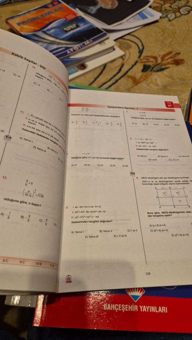 Bahçeşehir Matematik Soru Bankası - Üniversiteye Hazırlık - Görsel 2