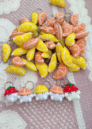 Bej Örgü Kedi Anahtarlık - Görsel 10