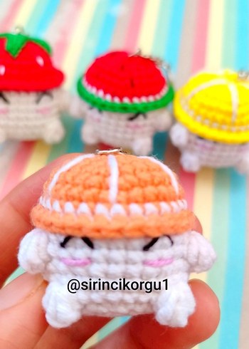 Bej Örgü Kedi Anahtarlık - Görsel 11