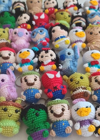 Pop Kültür Karakterleri Amigurumi Anahtarlık