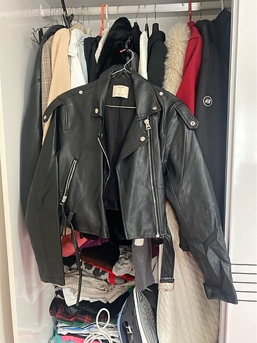 Bershka deri ceket