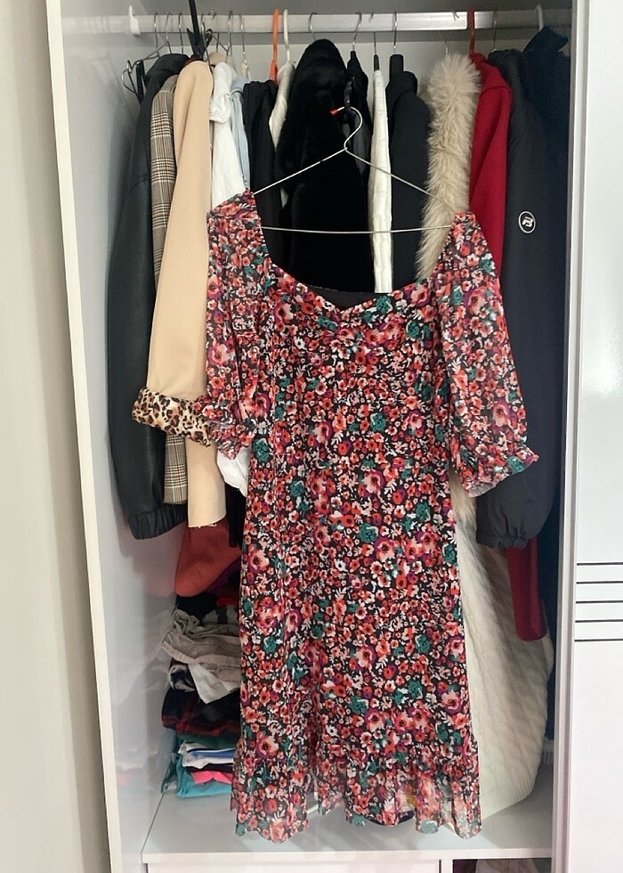 Milla çiçekli elbise - Görsel 5