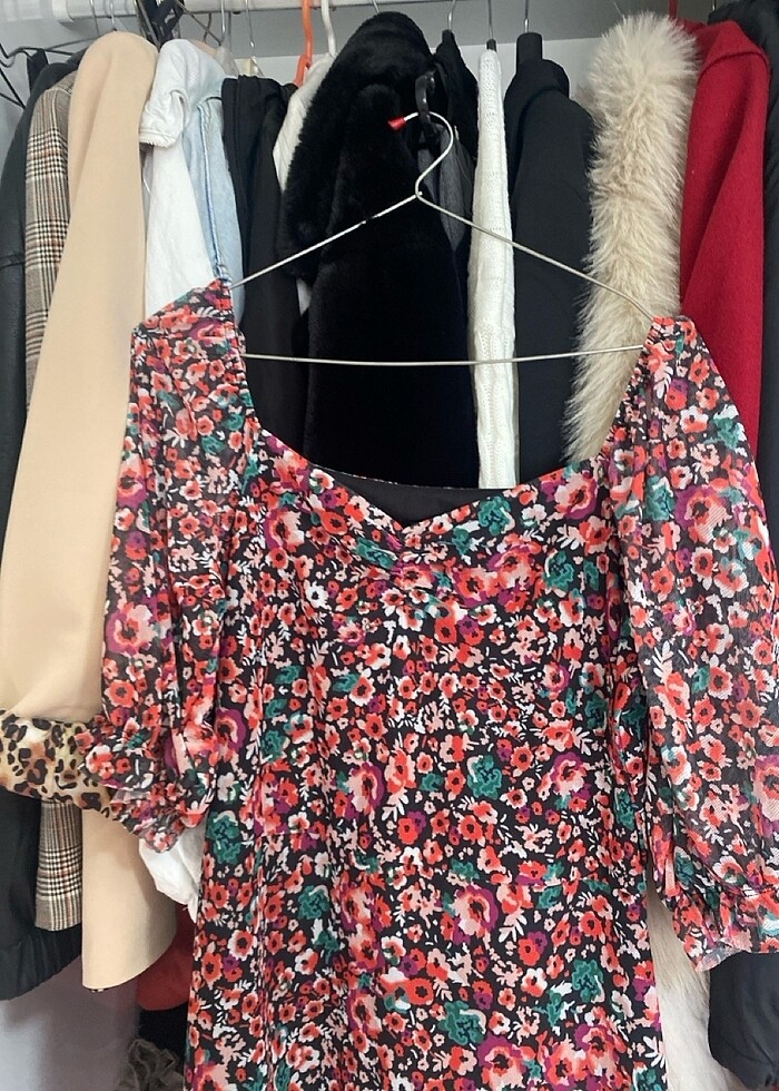 Milla çiçekli elbise - Görsel 3