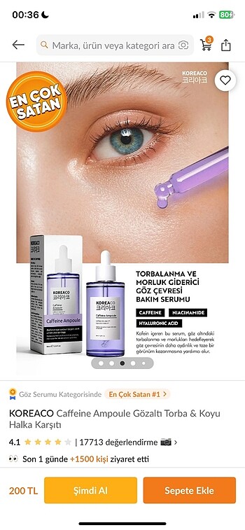 Koreaco göz altı morluk serumu - Görsel 3