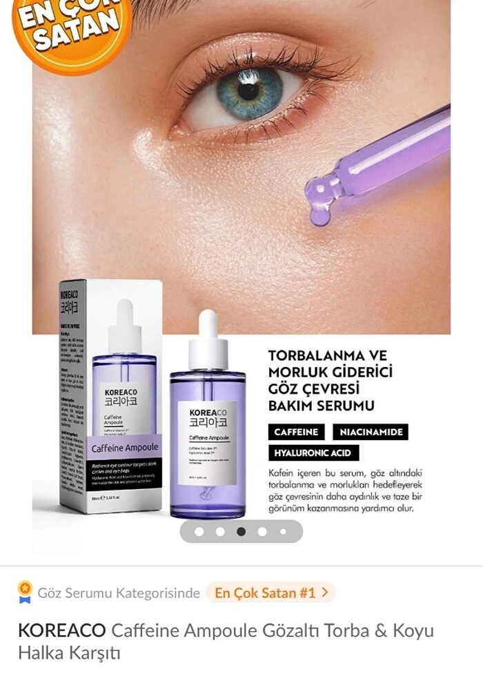 Koreaco göz altı morluk serumu - Görsel 3