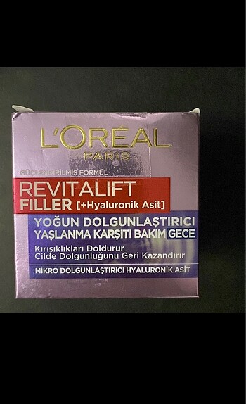 Revitalift filler gece kremi