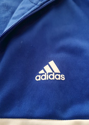 Adidas Adidas Erkek Çocuk Mavi Fermuarlı Ceket