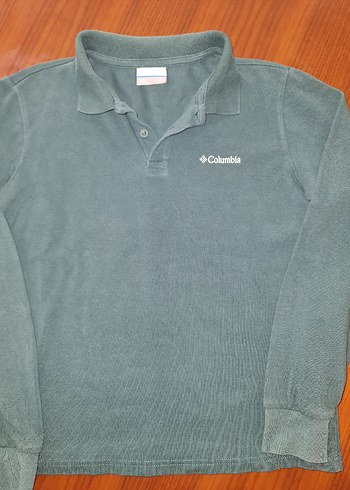 Columbia Gri Erkek çocuk Polo Yaka Uzun Kollu Sweatshirt