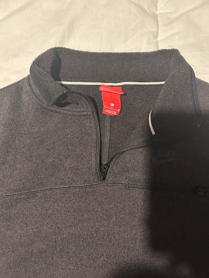 Gri Nike Fermuarlı Sweatshirt - Görsel 2