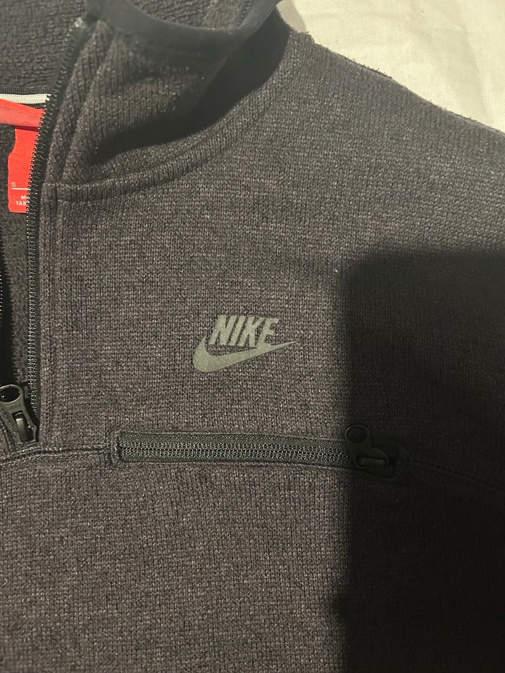 Gri Nike Fermuarlı Sweatshirt - Görsel 3