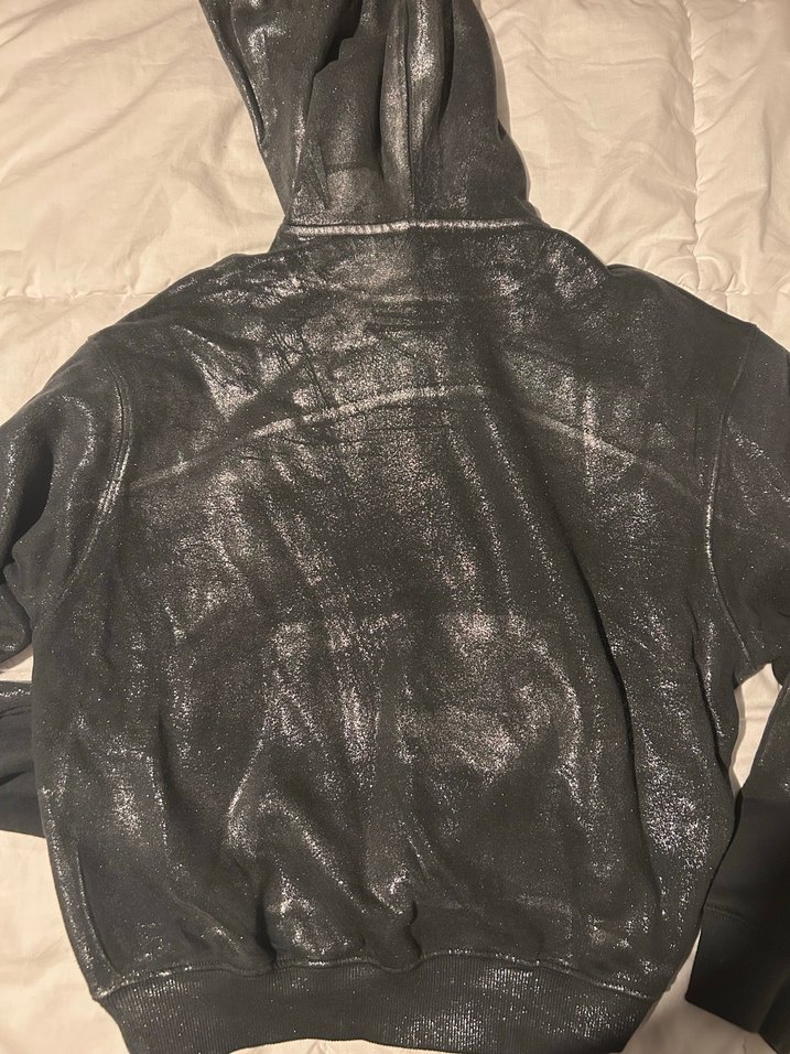 Zara Kadın Simli Kapüşonlu Sweatshirt - Görsel 3