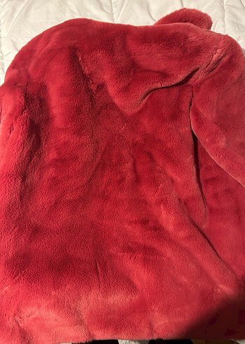 Fuşya Kadın Suni Kürk Midi Kaban - Görsel 5