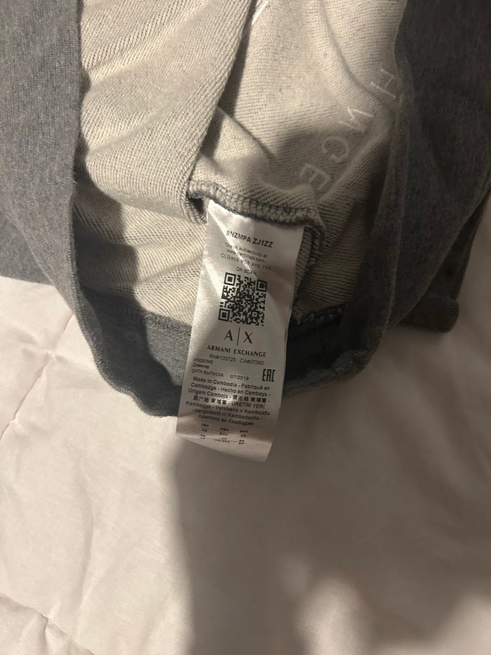 Gri Armani Exchange kadın Sweatshirt - Görsel 4