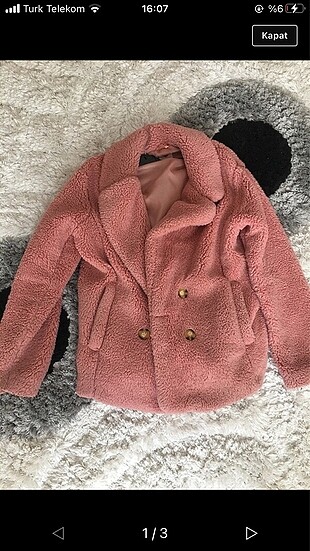 Peluş mont