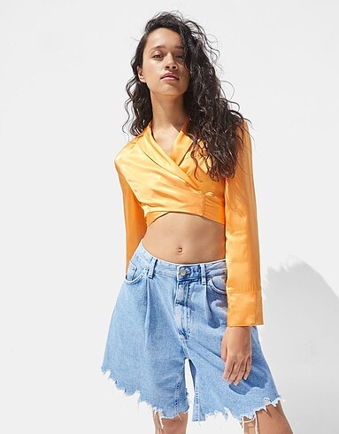 Bershka Bershka Saten Crop