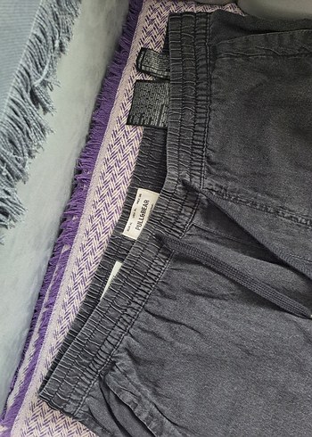 koyu gri Bel Detaylı Geniş Kesim Erkek ince Kot Pantolon - Görsel 3