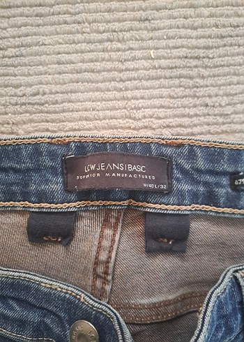 erkek Lacivert Regular Fit Denim kot yuksek bel Pantolon - Görsel 3