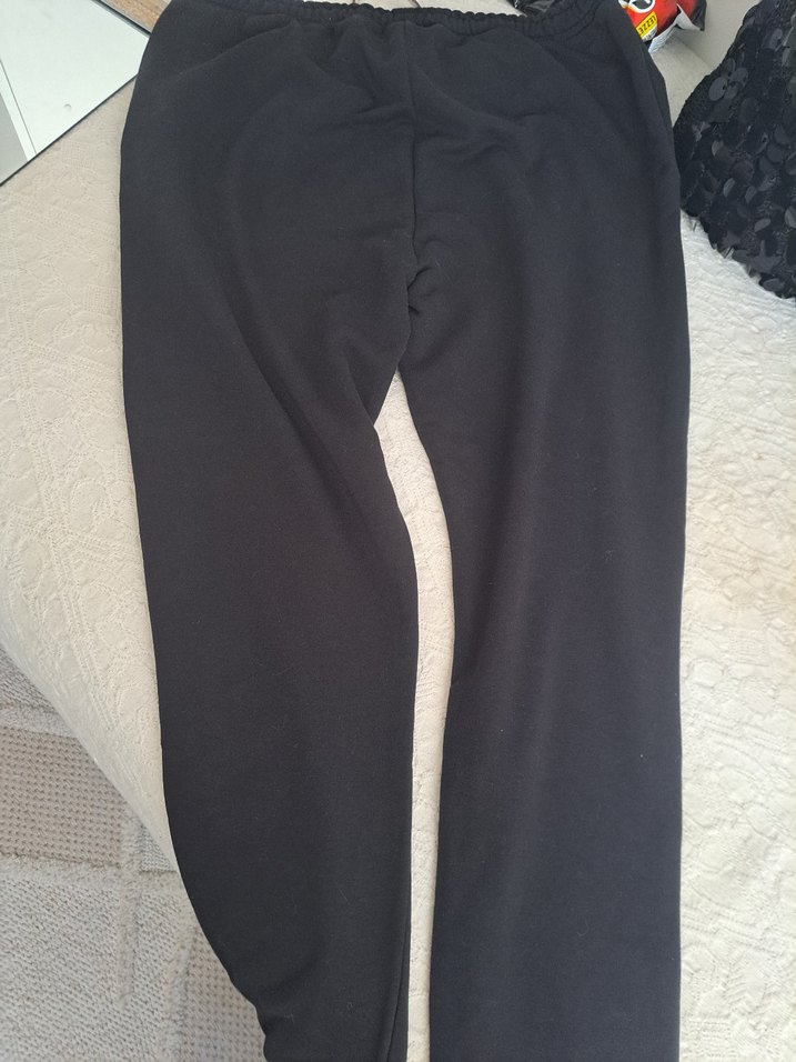 erkek Siyah Rahat Kesim Eşofman Altı - Görsel 4