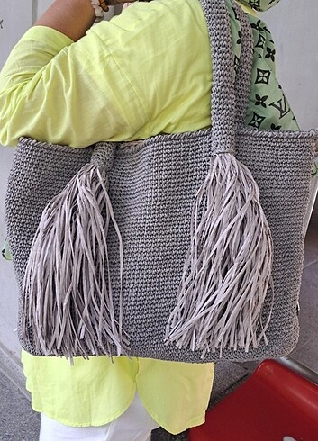 Örgü çanta  - Görsel 3