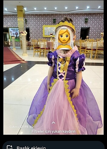 Rapunzel kostüm doğum günü kostümü kız çocuk
