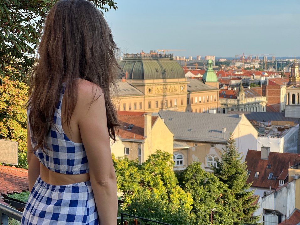 Mavi Ekose midi Elbise - Görsel 3