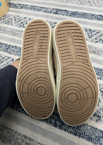 Bej Süet Kadın  Sneaker - Görsel 6