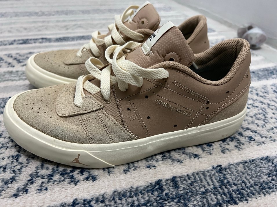 Bej Süet Kadın  Sneaker - Görsel 4