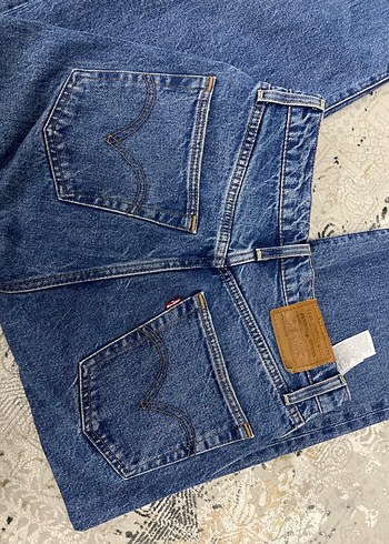 Kadın Mavi Midi Levis Denim Jean - Görsel 4