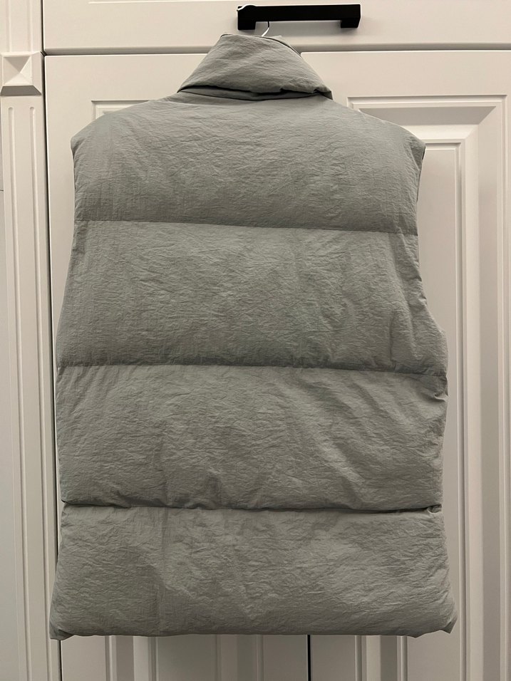 Gri Fermuarlı Street Style  yelek - Görsel 2