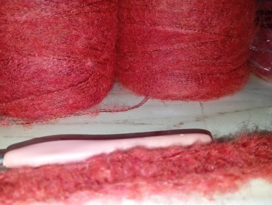 Bohem Tarzda Kırmızı El İşi İp - Görsel 4