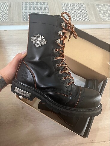 39 Beden siyah Renk HARLEY DAVIDSON COLMAR KADIN BOT