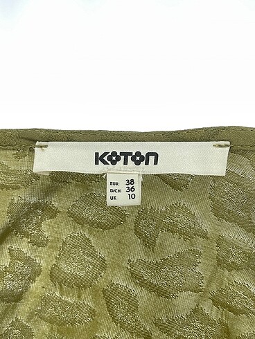 38 Beden yeşil Renk Koton Kısa Elbise %70 İndirimli.