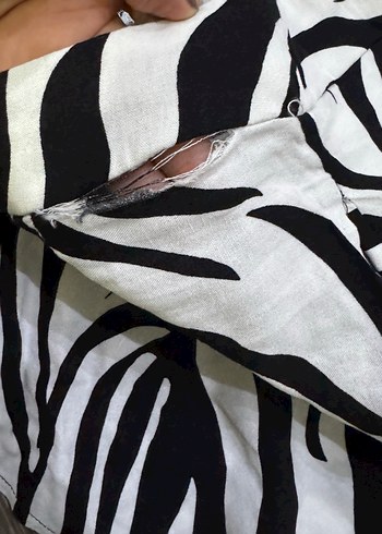 BSL FASHION Zebra Desenli Şort