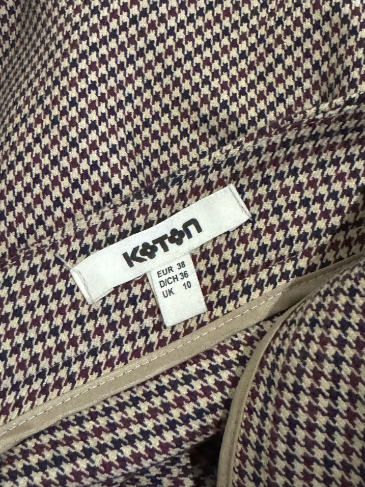 Kahverengi Fırfırlı Mini Etek - Görsel 4