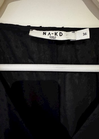 Na-dk Siyah V Yaka Uzun Kollu Kadın Bluz - Görsel 4