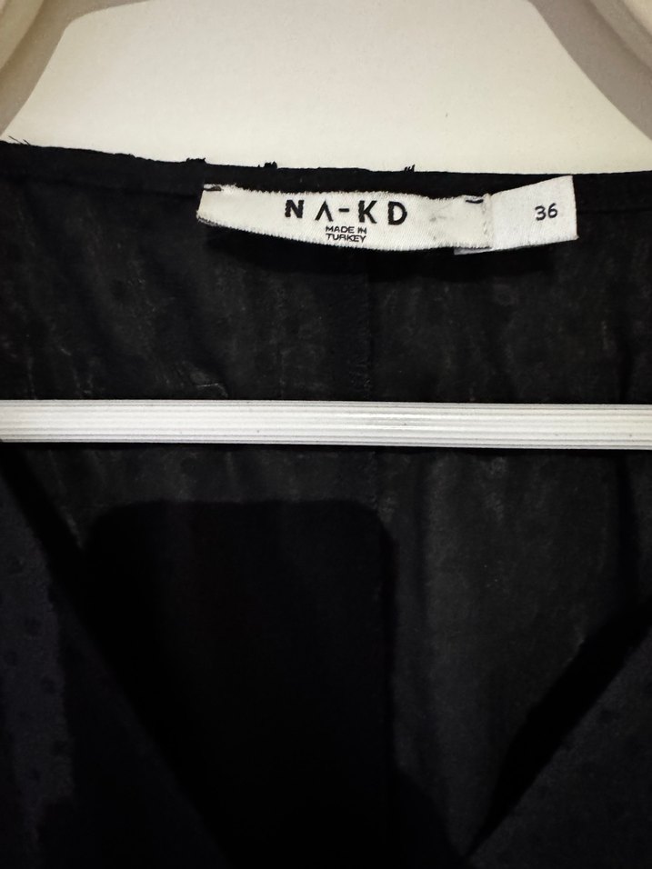 Na-dk Siyah V Yaka Uzun Kollu Kadın Bluz - Görsel 4