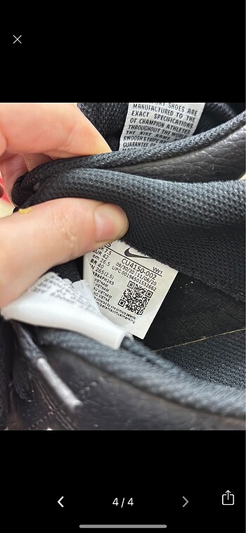 42 Beden siyah Renk Nike orjinal ayakkabı