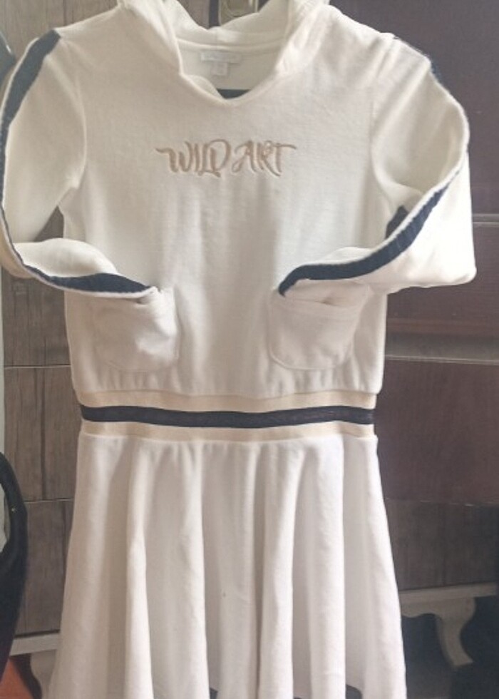 Havlu kapşonlu elbise takım - Görsel 2