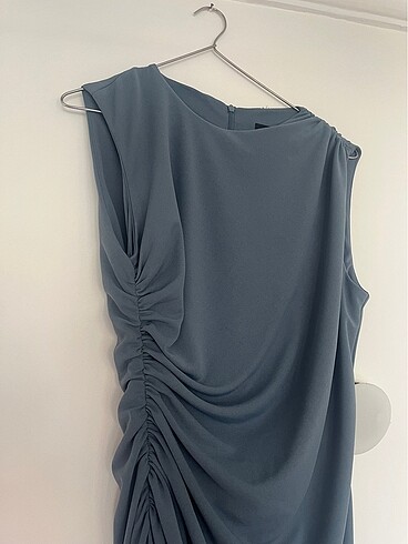 m Beden mavi Renk Zara drape elbise