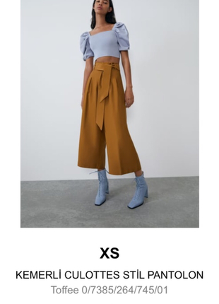 Zara kemerli pantolon 