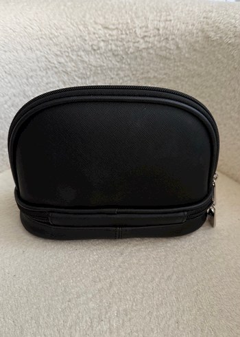 Siyah Deri Fermuarlı Makyaj Çantası KIKO - Görsel 2