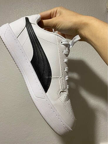 39 Beden puma skye clean beyaz kadın sneaker ayakkabı