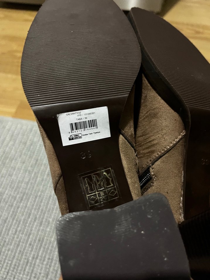 Nine West Kadın taba Süet Topuklu Bot - Görsel 4