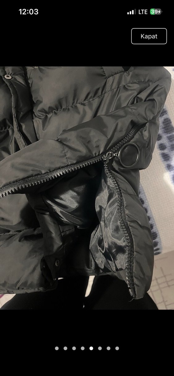 Siyah Kadın Uzun Kışlık Mont Kapüşonlu - Görsel 4