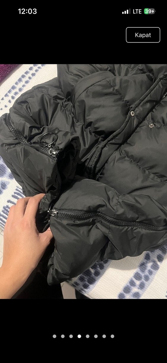 Siyah Kadın Uzun Kışlık Mont Kapüşonlu - Görsel 5