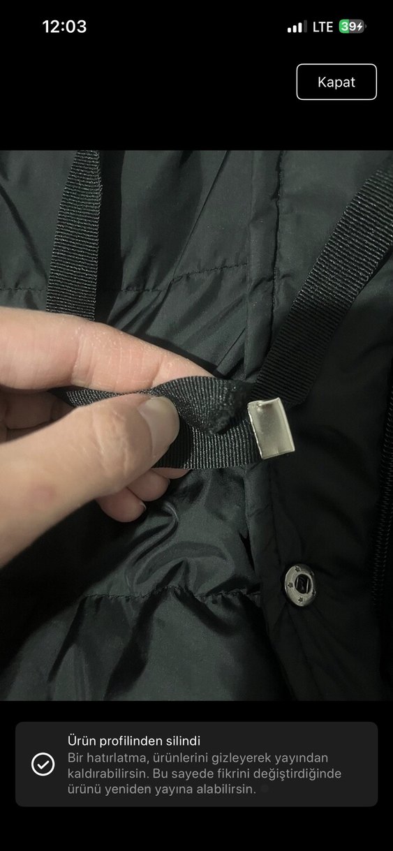 Siyah Kadın Uzun Kışlık Mont Kapüşonlu - Görsel 2