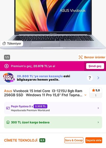 ASUS Vivobook Dizüstü Bilgisayar - Görsel 5