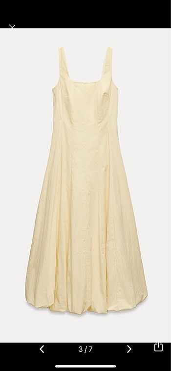 Zara ZW COLLECTİON BALON model midi elbise