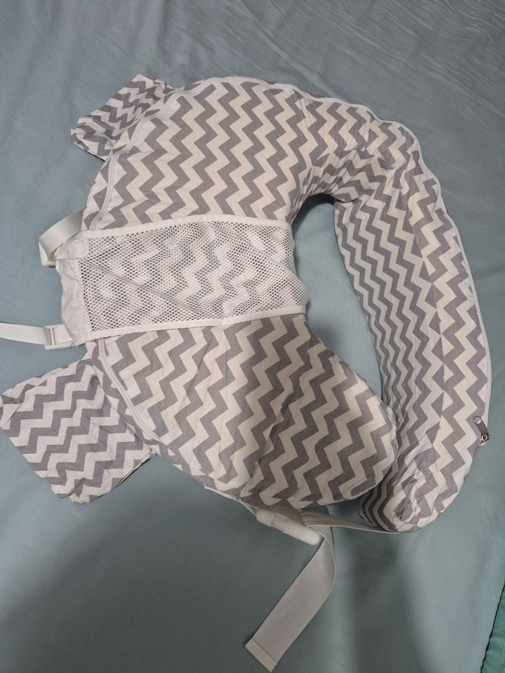 Gri Zebra Desenli Hamile ve Emzirme Yastığı - Görsel 3