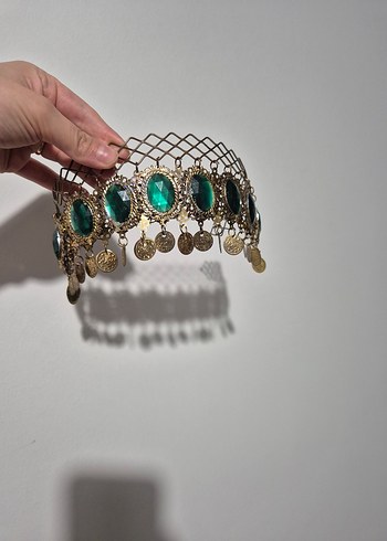 Yeşil Uzun Nakışlı Bohem Kadın Hint Elbisesi - Görsel 5